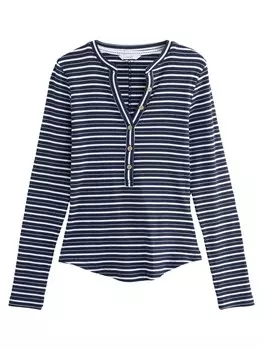 Классический топ Next Shirt Bodysuit, темно-синий