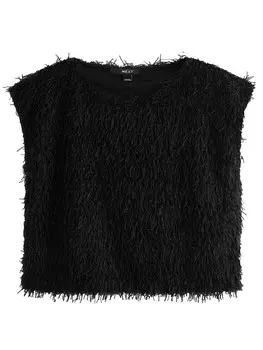 Классический топ Next Shirt, черный