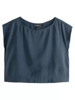 Классический топ Next Shirt, темно-синий