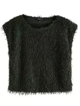 Классический топ Next Shirt, зеленый