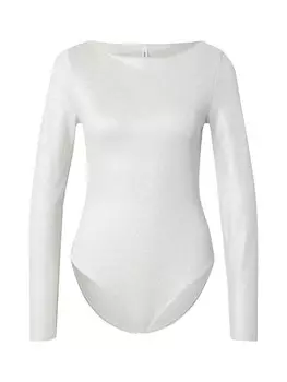 Классический топ ONLY Shirt Bodysuit ONLLUCCA, серебряный