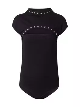 Классический топ PATRIZIA PEPE Shirt Bodysuit, черный