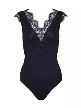 Классический топ PIECES Shirt Bodysuit Ilu, черный