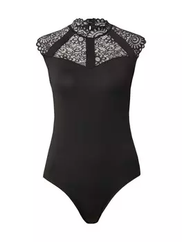 Классический топ PIECES Shirt Bodysuit PCAMBER, черный