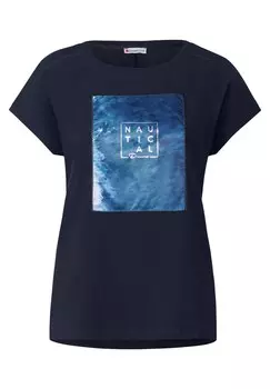 Классический топ STREET ONE Shirt, синий/темно-синий