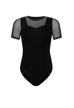 Классический топ TEYLI Shirt Bodysuit, черный