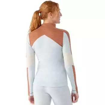 Классический топ Thermal Merino Colorblock с молнией 1/4 — женский Smartwool, цвет Winter Sky Heather