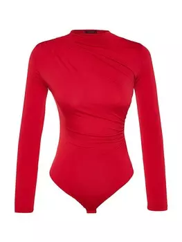 Классический топ Trendyol Shirt Bodysuit, цвет bright red