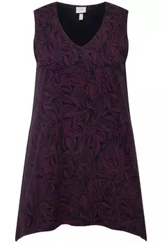 Классический топ Ulla Popken Shirt, фиолетовый