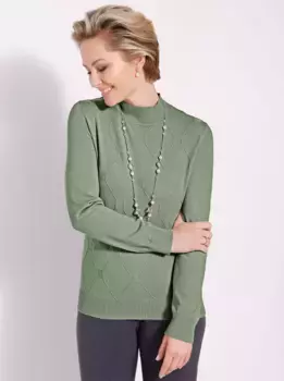 Классический вязаный свитер "Пуловер" Classic, цвет Eucalyptus