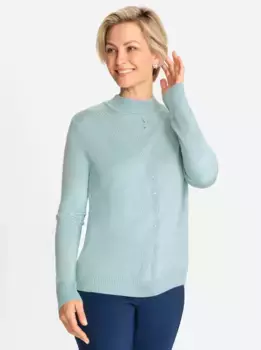 Классический вязаный свитер "Пуловер" Classic, мятный