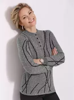 Классический вязаный свитер "Пуловер" Classic, серый