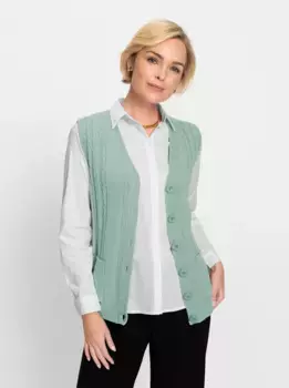 Классический вязаный жилет Classic, мятный