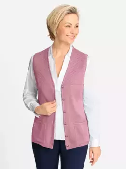 Классический вязаный жилет Classic, розовый