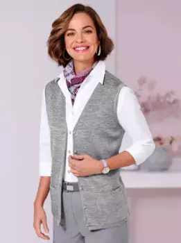 Классический вязаный жилет Classic, серый