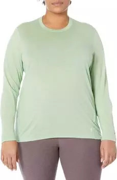 Классический всесезонный базовый слой из мериноса больших размеров с длинным рукавом Smartwool, цвет Pistachio