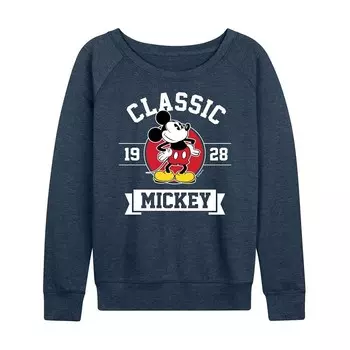 Классический женский легкий свитшот из френч-терри Disney's Mickey Mouse 1928 года, цвет Heather Blue