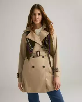 Классический женский тренч Lloyd's, бежевый