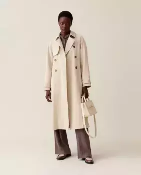 Классический женский тренчкот 7/8 Claudie Pierlot, бежевый