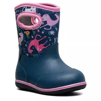 Классический зимний сапог без застежки Bogs, мультиколор