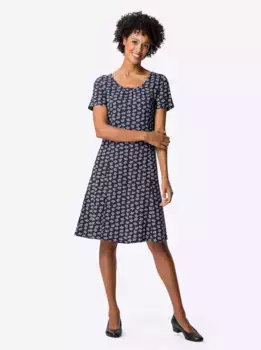 Классическое базовое платье из джерси "Jersey Dress" Classic Basics, синий