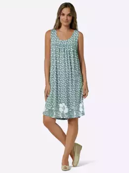 Классическое базовое платье из джерси "Jersey Dress" Classic Basics, цвет Jade-Wei-Bedruckt