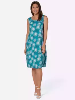 Классическое базовое платье-майка "Платье" Classic Basics, бирюзовый