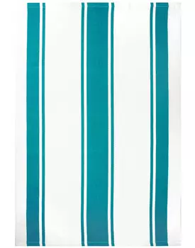 Классическое хлопковое полотенце в полоску MU Kitchen, 20 x 30 дюймов, цвет Surf