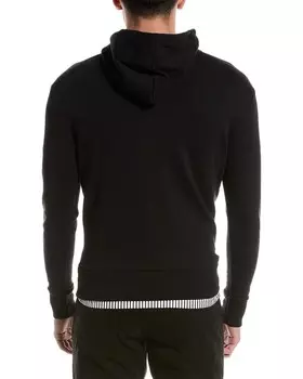 Классическое худи Maison Kitsune с нашивкой из лисы, черный