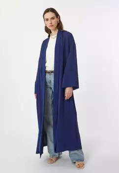 Классическое пальто ABAYA REFKA Modanisa, синий