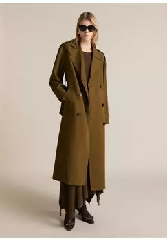 Классическое пальто ADELAIDA Mango, хаки