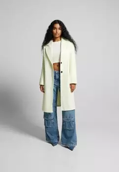 Классическое пальто Bershka, белое