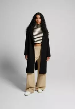 Классическое пальто Bershka, черное