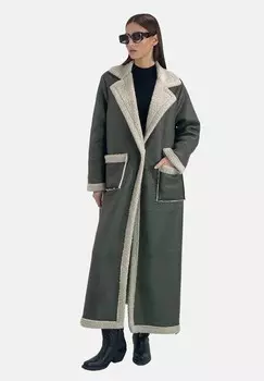 Классическое пальто Elara, хаки