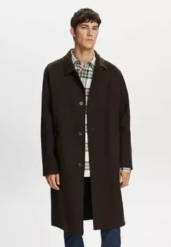 Классическое пальто Esprit, темный хаки