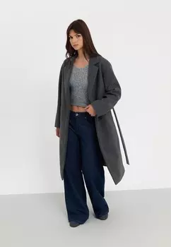 Классическое пальто Even&Odd, цвет Mottled Grey