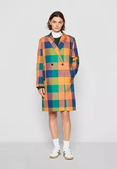 Классическое пальто EXCLUSIVE HERITAGE 2.0 CHECKED COAT GANT, оранжевый