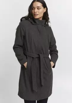 Классическое пальто Fransa, темно-серый меланж