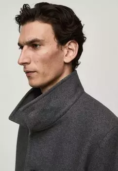 Классическое пальто FUNNEL Mango, серый