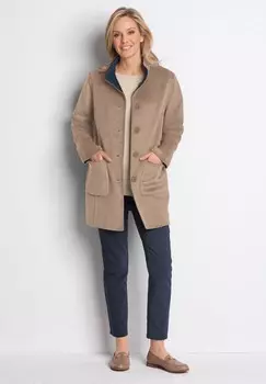 Классическое пальто GOLDNER, темно-синий