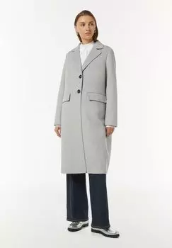 Классическое пальто HOCHWERTIGER IM H-SHAPE MIT RCKENSCHLITZ comma casual identity, светло-серый