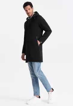 Классическое пальто HOODED -COSC Ombre, черный