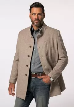 Классическое пальто JP1880, бежевый