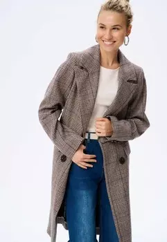 Классическое пальто LANA blue shadow, коричневый