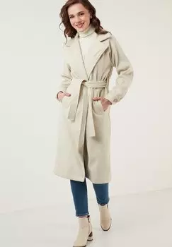 Классическое пальто LELA, бежевый меланж