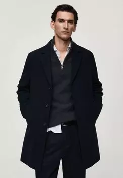 Классическое пальто Mango, синий