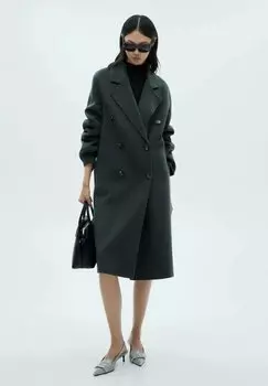 Классическое пальто Mango, темно-синий