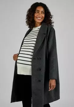 Классическое пальто MATERNITY TAILORED REGULAR FIT JoJo Maman Bb, серый