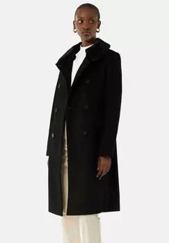 Классическое пальто MIT KRAGEN comma, черный