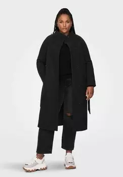 Классическое пальто ONLY Carmakoma CURVY HIGH NECK, черный